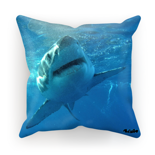 Sublimation Cushion/Throw Pillow Cover - Surrounded by Sharks Collection