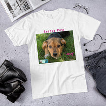 Load image into Gallery viewer, Unisex Fine Jersey Short Sleeve T-Shirt - Rescue Pets Collection - "Lucy" II
