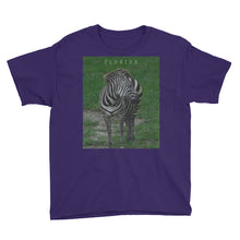 Load image into Gallery viewer, Youth/Kids' Short Sleeve T-Shirt - Zoey the Zebra Collection