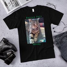 Load image into Gallery viewer, Unisex Fine Jersey Short Sleeve T-Shirt - Rescue Pets Collection - "Webby" III