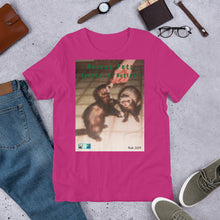 Load image into Gallery viewer, Unisex Fine Jersey Short Sleeve T-Shirt - Rescue Pets Collection - Ferrets - "Speedy" & "Buttons"