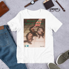 Load image into Gallery viewer, Unisex Fine Jersey Short Sleeve T-Shirt - Rescue Pets Collection - Ferrets - "Speedy" & "Buttons"