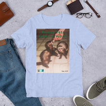 Load image into Gallery viewer, Unisex Fine Jersey Short Sleeve T-Shirt - Rescue Pets Collection - Ferrets - "Speedy" & "Buttons"