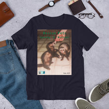 Load image into Gallery viewer, Unisex Fine Jersey Short Sleeve T-Shirt - Rescue Pets Collection - Ferrets - "Speedy" & "Buttons"