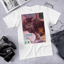 Load image into Gallery viewer, Unisex Fine Jersey Short Sleeve T-Shirt - Rescue Pets Collection - "Missy"
