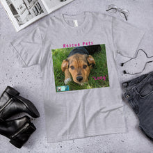 Load image into Gallery viewer, Unisex Fine Jersey Short Sleeve T-Shirt - Rescue Pets Collection - "Lucy" II