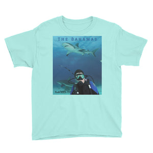 Youth/Kids' Short Sleeve T-Shirt - Swimming With Sharks Collection