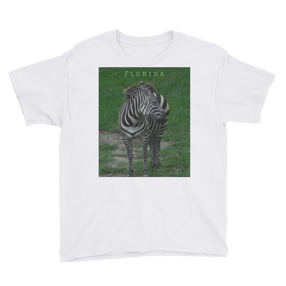 Youth/Kids' Short Sleeve T-Shirt - Zoey the Zebra Collection