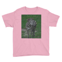 Load image into Gallery viewer, Youth/Kids' Short Sleeve T-Shirt - Zoey the Zebra Collection