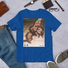 Load image into Gallery viewer, Unisex Fine Jersey Short Sleeve T-Shirt - Rescue Pets Collection - Ferrets - "Speedy" & "Buttons"