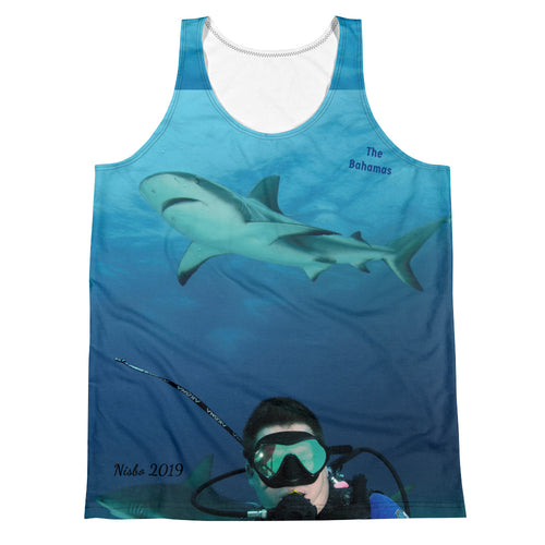 Unisex Tank Top (2-sided) - Swimming With Sharks Shark Shirt Collection