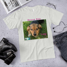 Load image into Gallery viewer, Unisex Fine Jersey Short Sleeve T-Shirt - Rescue Pets Collection - "Lucy" II