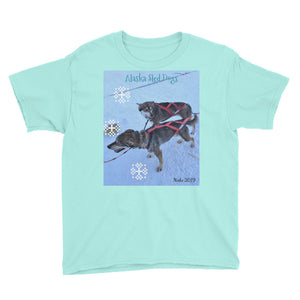 Youth/Kids' Short Sleeve T-Shirt - Alaska Sled Dogs Collection