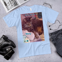 Load image into Gallery viewer, Unisex Fine Jersey Short Sleeve T-Shirt - Rescue Pets Collection - "Missy"