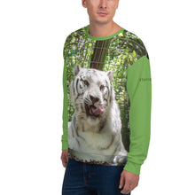 Load image into Gallery viewer, Unisex Premium Sweatshirt - 2-Sided All-over Print - Wally the White Tiger Collection