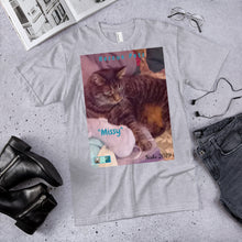 Load image into Gallery viewer, Unisex Fine Jersey Short Sleeve T-Shirt - Rescue Pets Collection - "Missy"