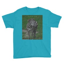 Load image into Gallery viewer, Youth/Kids' Short Sleeve T-Shirt - Zoey the Zebra Collection