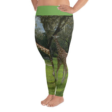 Load image into Gallery viewer, Women&#39;s All-Over Print Plus Size Fitness/Fashion Leggings - Jeffrey the Giraffe Collection