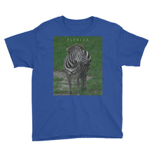 Load image into Gallery viewer, Youth/Kids' Short Sleeve T-Shirt - Zoey the Zebra Collection