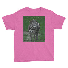 Load image into Gallery viewer, Youth/Kids&#39; Short Sleeve T-Shirt - Zoey the Zebra Collection