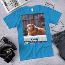 Load image into Gallery viewer, Unisex Fine Jersey Short Sleeve T-Shirt - Rescue Pets Collection - "Candy"