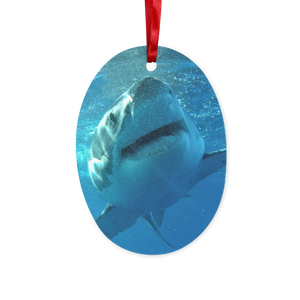 Great White Shark Christmas Hanging Ornament Ceramic
