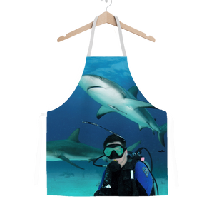 Classic Sublimation Adult Apron - Swimming With Sharks Collection