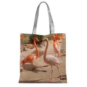 Classic Sublimation Tote Bag - Flamingo Friends Collection