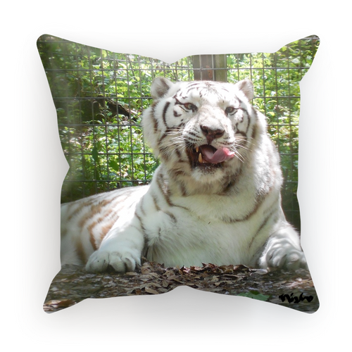Sublimation Cushion/Throw Pillow Cover - Wally the White Tiger Collection