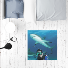 Load image into Gallery viewer, Sublimation Mat / Carpet / Rug / Play Mat / Pet Feeding Mat - Swimming With Sharks Collection