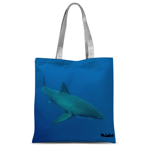 Classic Sublimation Tote Bag - Candy the Great White Shark Collection