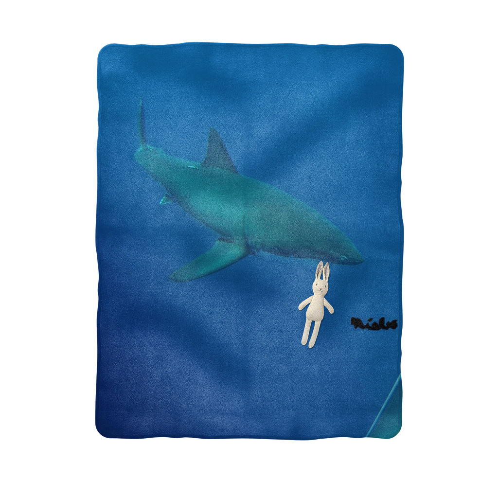 Sublimation Baby Blanket - Candy the Great White Shark Collection
