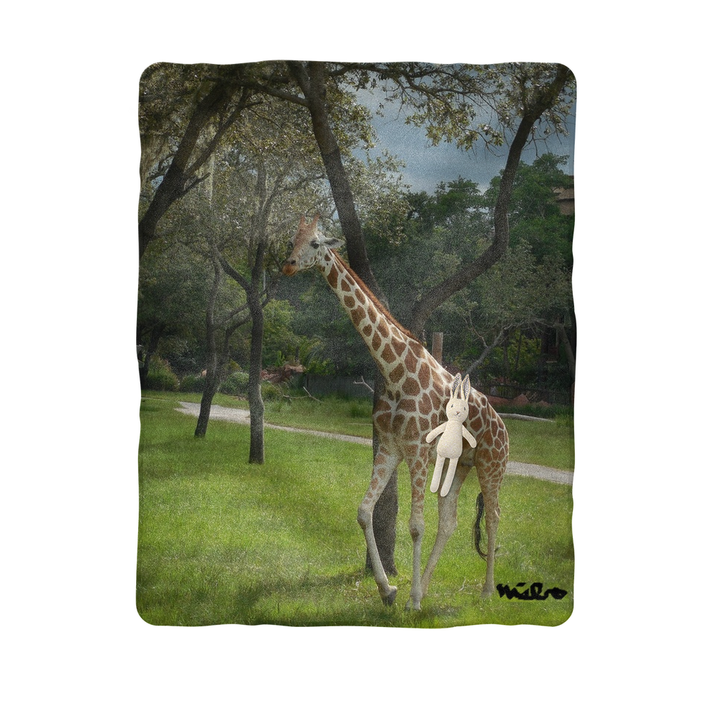 Sublimation Baby Blanket - Jeffrey the Giraffe Collection