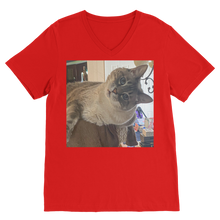 Load image into Gallery viewer, V-Neck T-Shirt Unisex - Siamese Cat - Rescue Pets - Chena