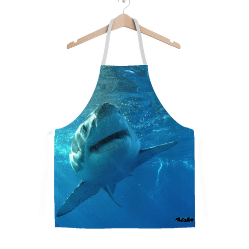 Classic Sublimation Adult Apron - Surrounded by Sharks Collection