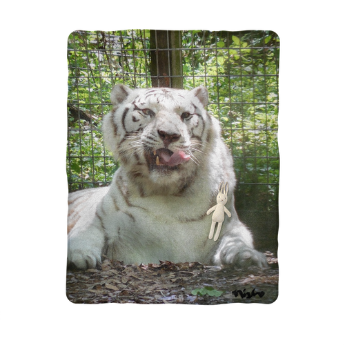 Sublimation Baby Blanket - Wally the White Tiger Collection