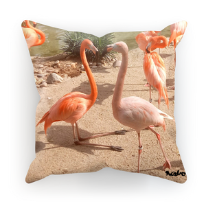 Sublimation Cushion/Throw Pillow Cover - Flamingo Friends Collection