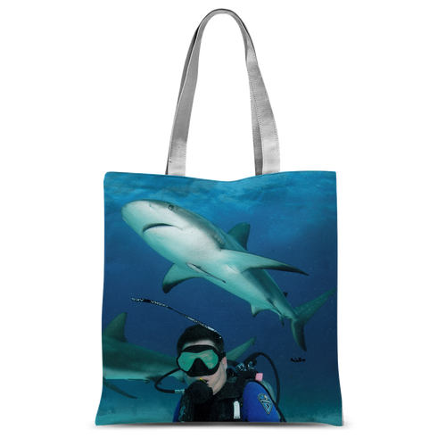 Classic Sublimation Tote Bag - Swimming With Sharks Collection
