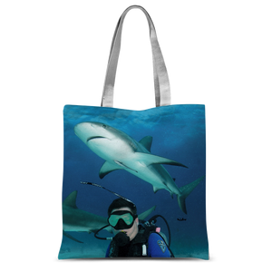 Classic Sublimation Tote Bag - Swimming With Sharks Collection