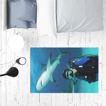 Load image into Gallery viewer, Sublimation Mat / Carpet / Rug / Play Mat / Pet Feeding Mat - Swimming With Sharks Collection