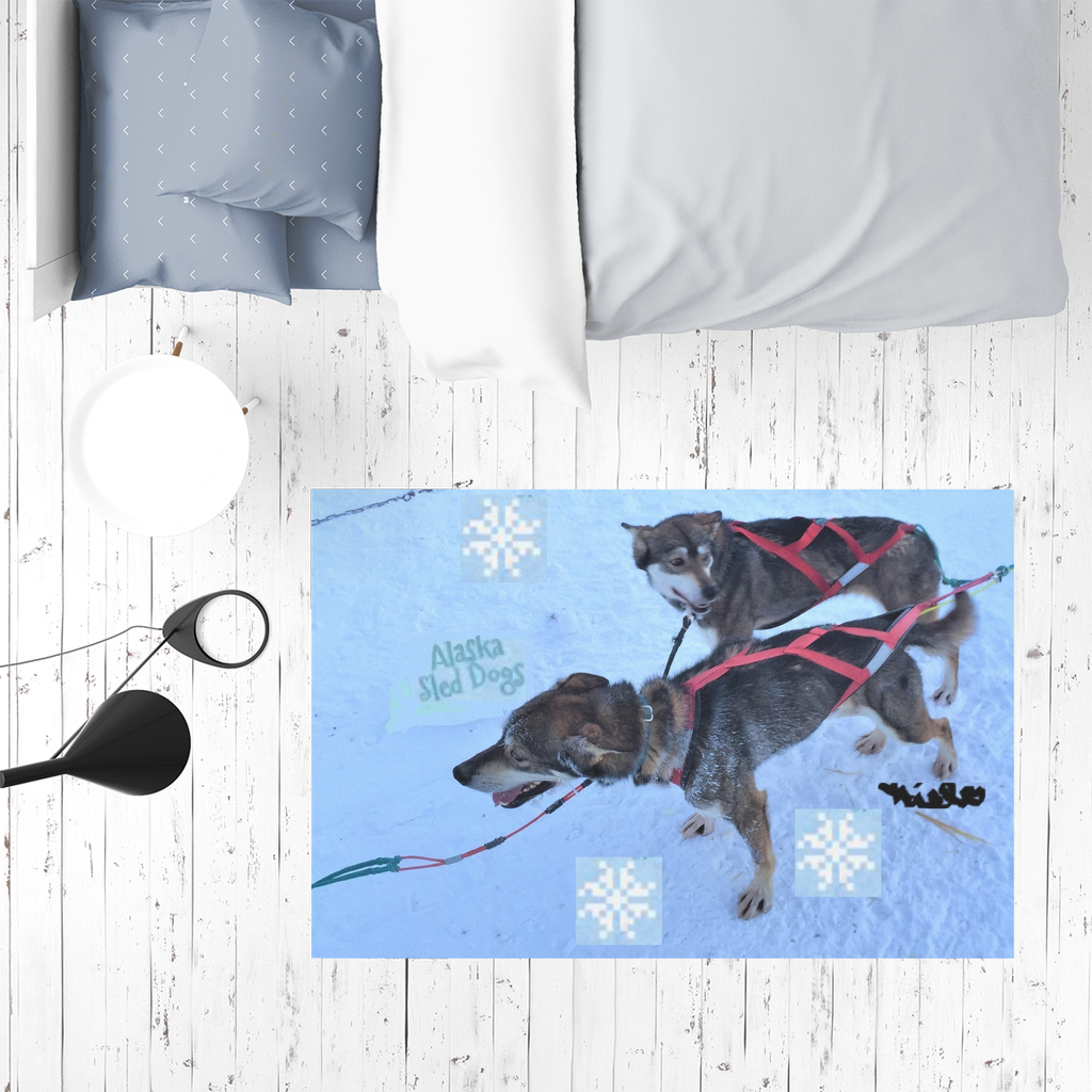 Sublimation Mat / Carpet / Rug / Play Mat / Pet Feeding Mat - Alaska Sled Dogs Collection