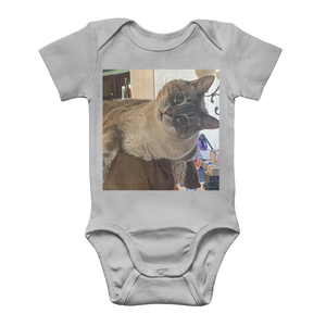 Classic Baby Onesie Bodysuit - Siamese Cat - Rescue Pets - Chena