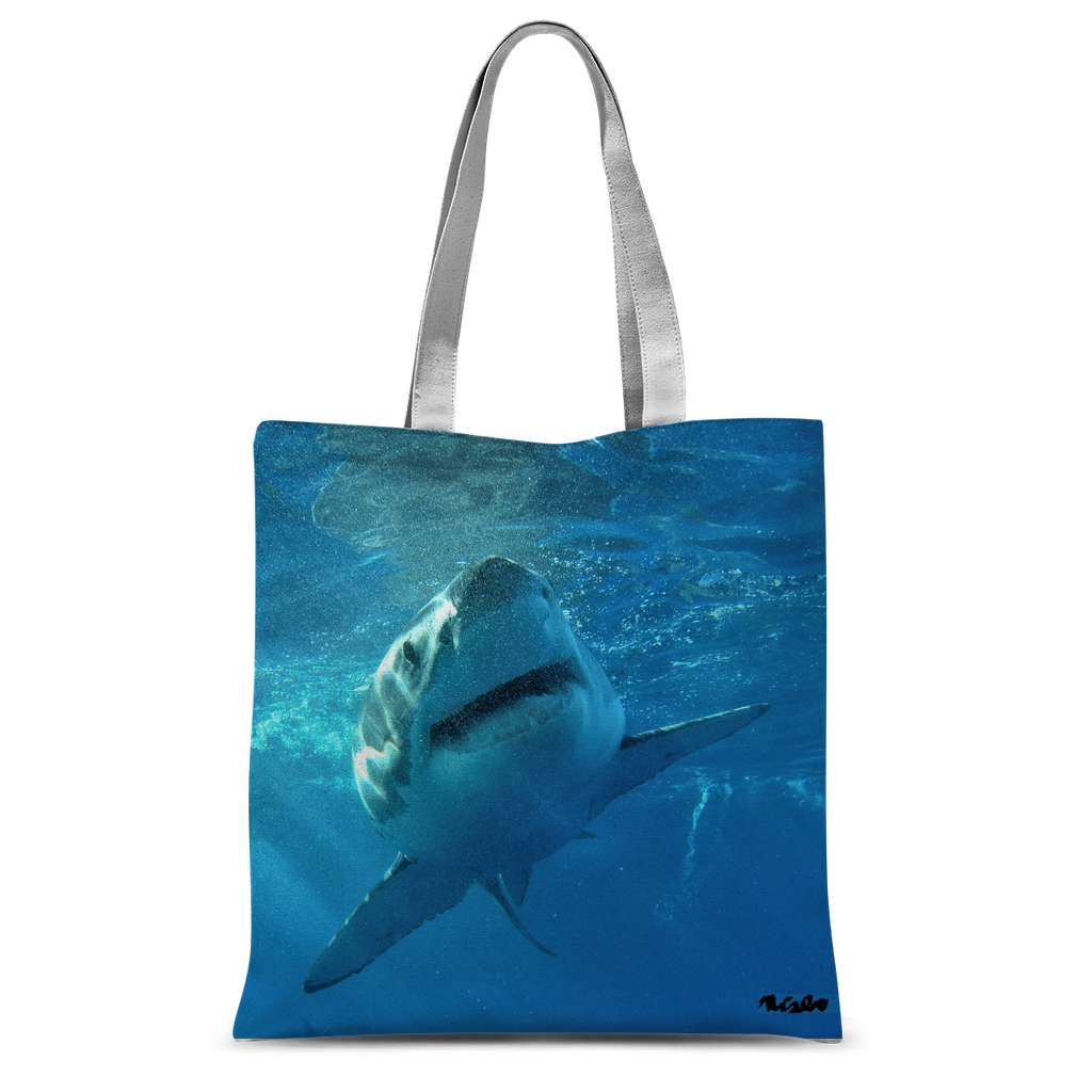 Classic Sublimation Tote Bag - Surrounded by Sharks Collection
