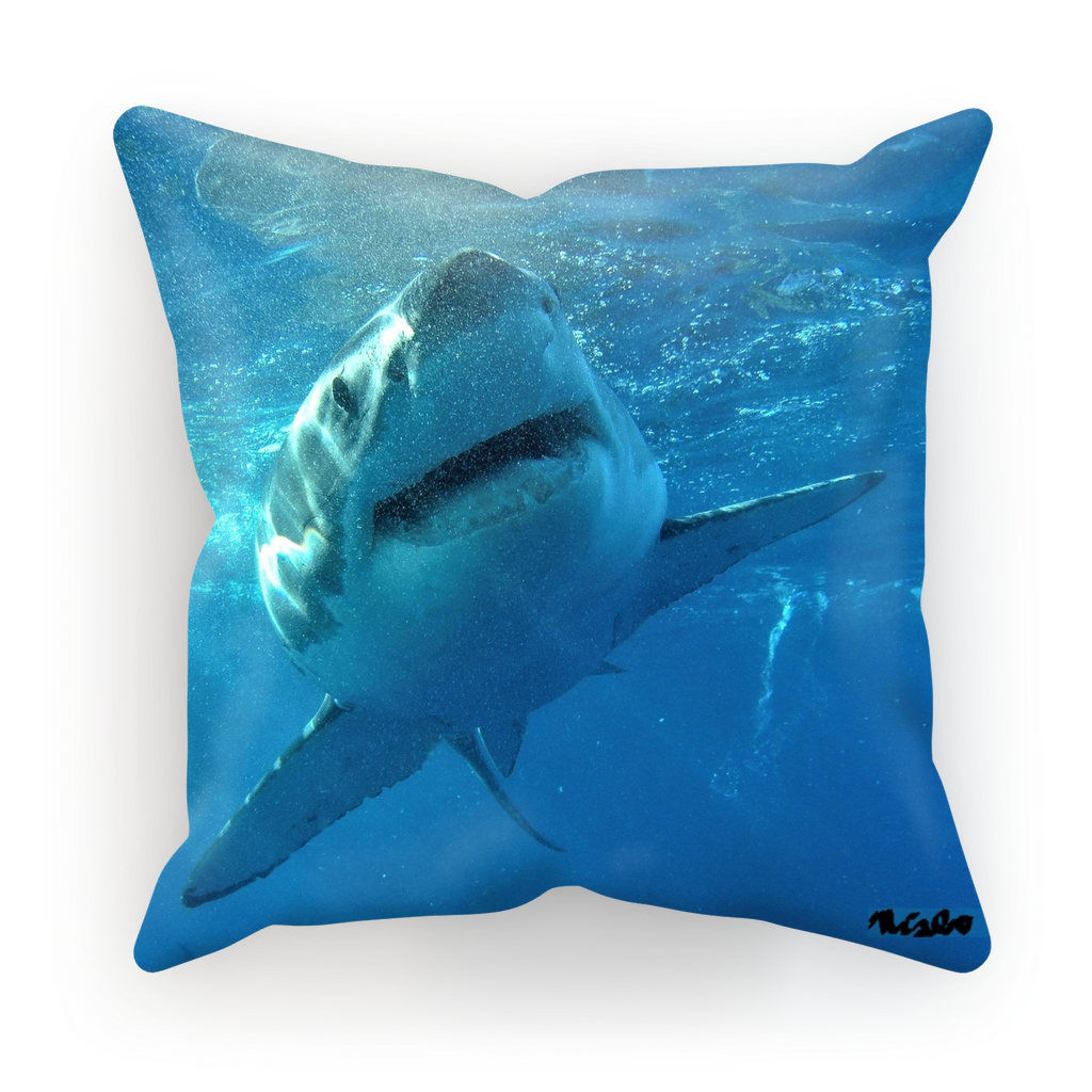 Sublimation Cushion/Throw Pillow Cover - Surrounded by Sharks Collection