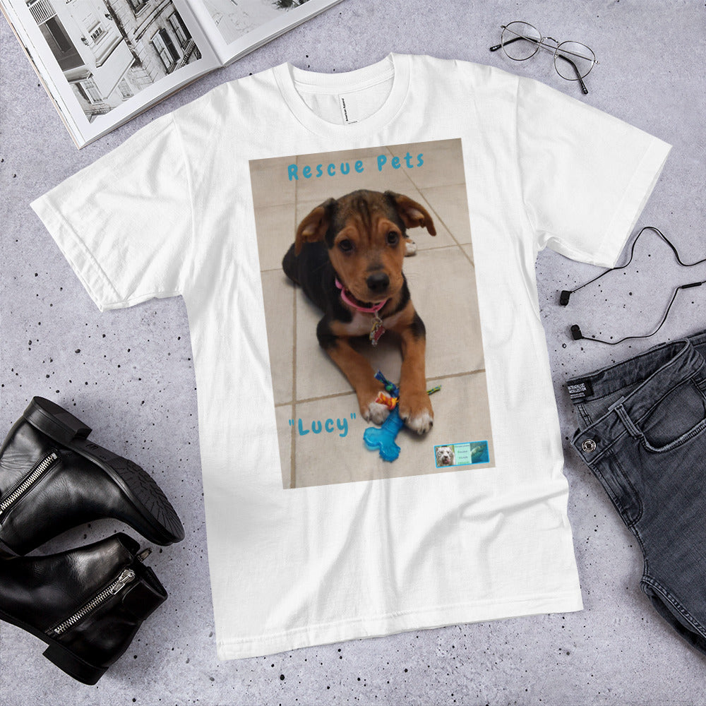 Unisex Fine Jersey Short Sleeve T-Shirt - Rescue Pets Collection - 