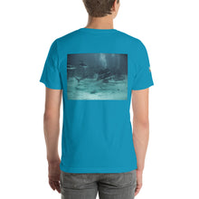 Load image into Gallery viewer, Short-Sleeve Unisex T-Shirt - Swimming with Sharks Shark Shirt Collection II (sizes S - 4XL!)