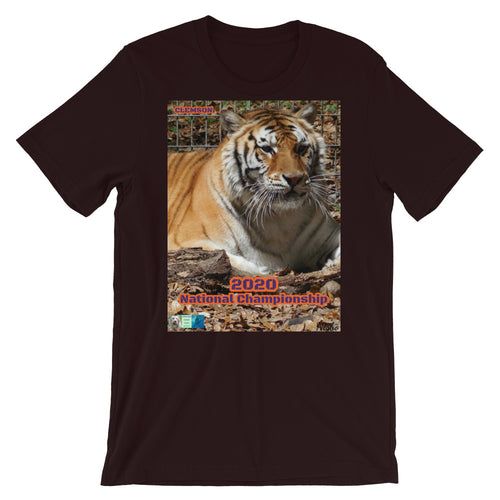 NCAA 2020 College Football Championship CLEMSON Tigers Customizable Short-Sleeve Unisex T-Shirt