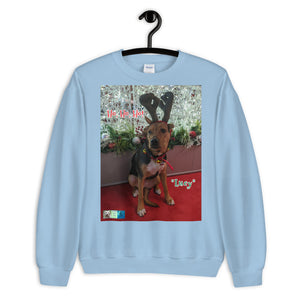 "Christmas Dog" Premium Customizable Unisex Sweatshirt ("Lucy")