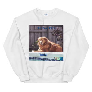 Unisex Premium Sweatshirt - Rescue Pets Collection - "Candy"