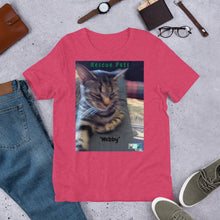 Load image into Gallery viewer, Unisex Fine Jersey Short Sleeve T-Shirt - Rescue Pets Collection - &quot;Webby&quot; II